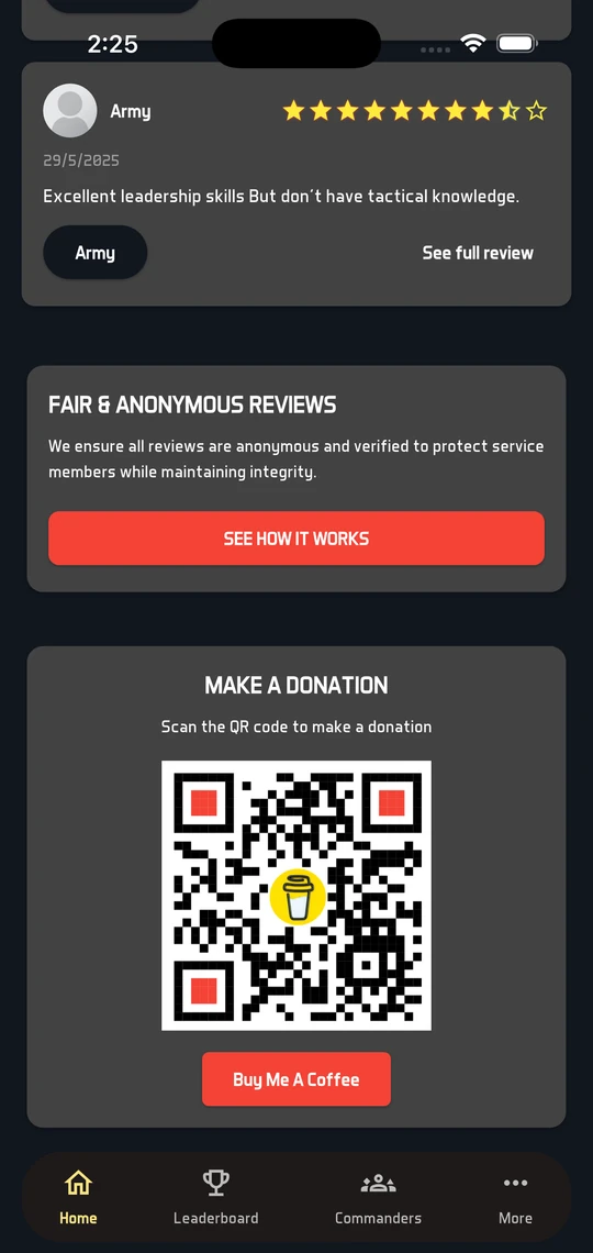 Commander Ratings App screen 8