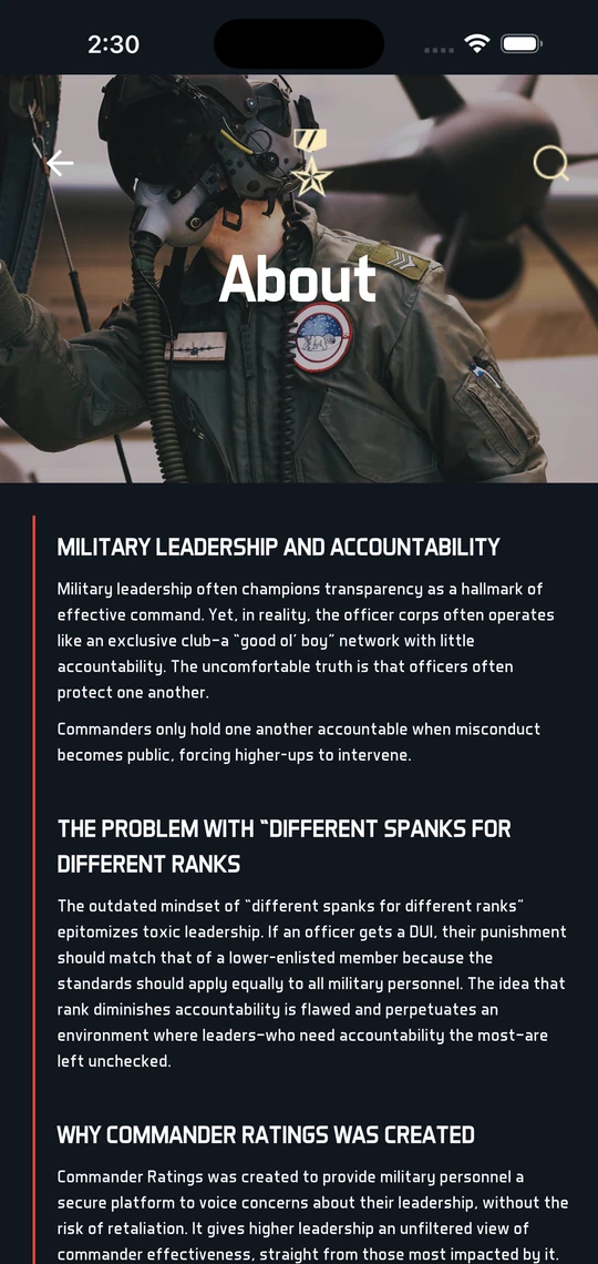 Commander Ratings App screen 10