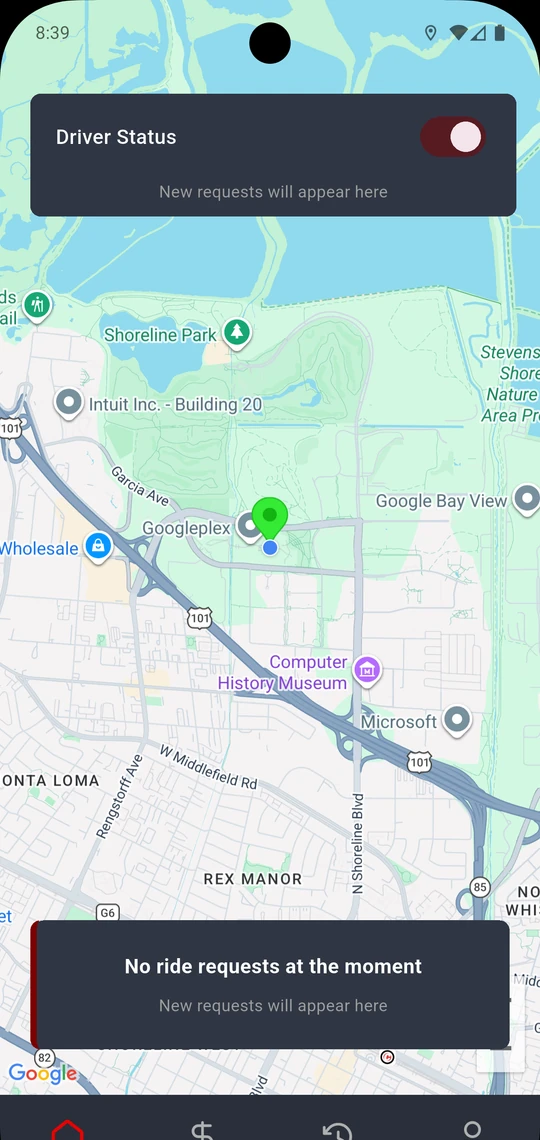 RideToHealth Driver screen 2