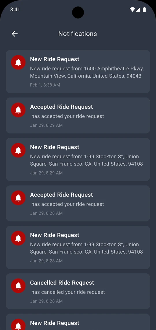 RideToHealth Driver screen 8