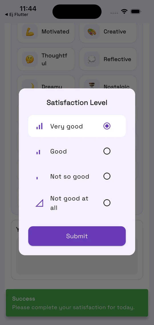 Honest Health Track app screen 3